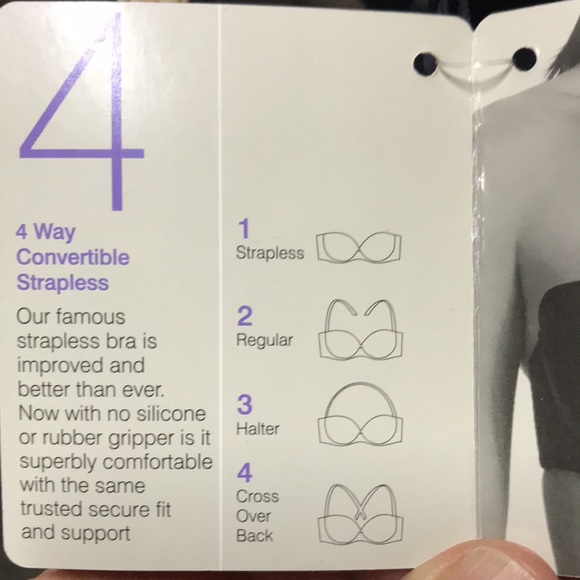 Fine Lines 4-way convertible strapless bra 34E NWT - Picture 7 of 7